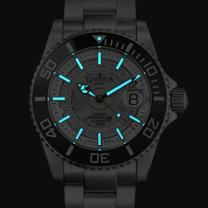 Davosa Ternos Professional Nebulous Automatic Misty White Watch 16153510 Image 5