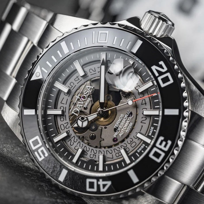 Davosa Ternos Professional Nebulous Automatic Smoke Black Watch 16153550 Image 2