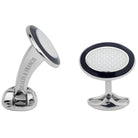 Deakin & Francis Cufflinks Black And White Enamel L0765S2216 Image 1