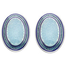 Deakin & Francis Cufflinks Blue Enamel Oval C0194S01510169 Image 1