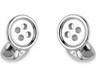 Deakin & Francis Cufflinks Sterling Silver Button C1194X0016 Image 1