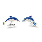 Deakin & Francis Cufflinks Sterling Silver Dolphin C5008S02 Image 1