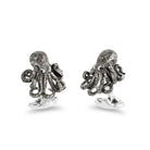 Deakin & Francis Cufflinks Sterling Silver Oxidised Black Octopus C5009S Image 1