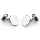 Deakin & Francis Cufflinks Sterling Silver Plain Round C0792X0002 Image 1