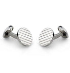 Deakin & Francis Cufflinks Sterling Silver Round Engine Turned Pattern C0792X0001 Image 1