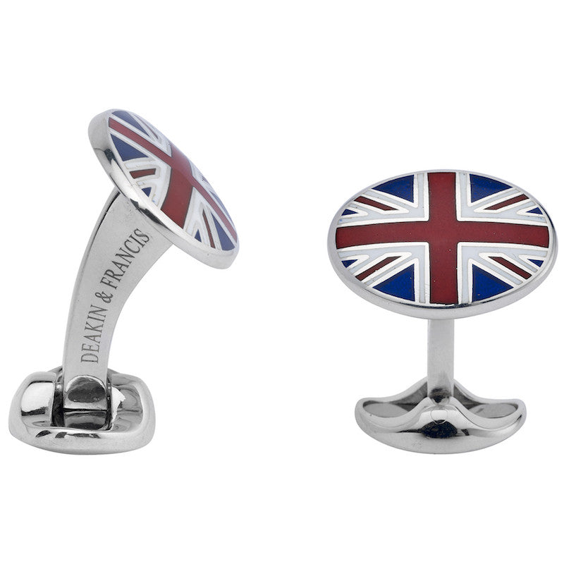 Deakin & Francis Cufflinks Sterling Silver Union Jack Cufflinks L0732S0001 Image 1