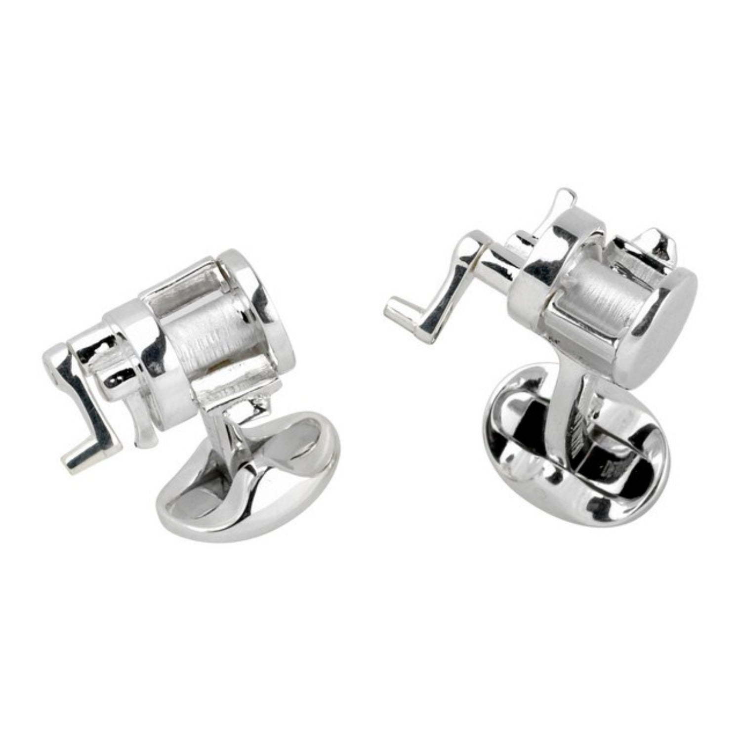 Deakin & Francis Sterling Silver Deep Sea Fishing Reel Cufflinks C0925X0001 Image 1