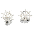 Deakin & Francis Sterling Silver Ship Wheel Cufflinks C0790X0001 Image 1
