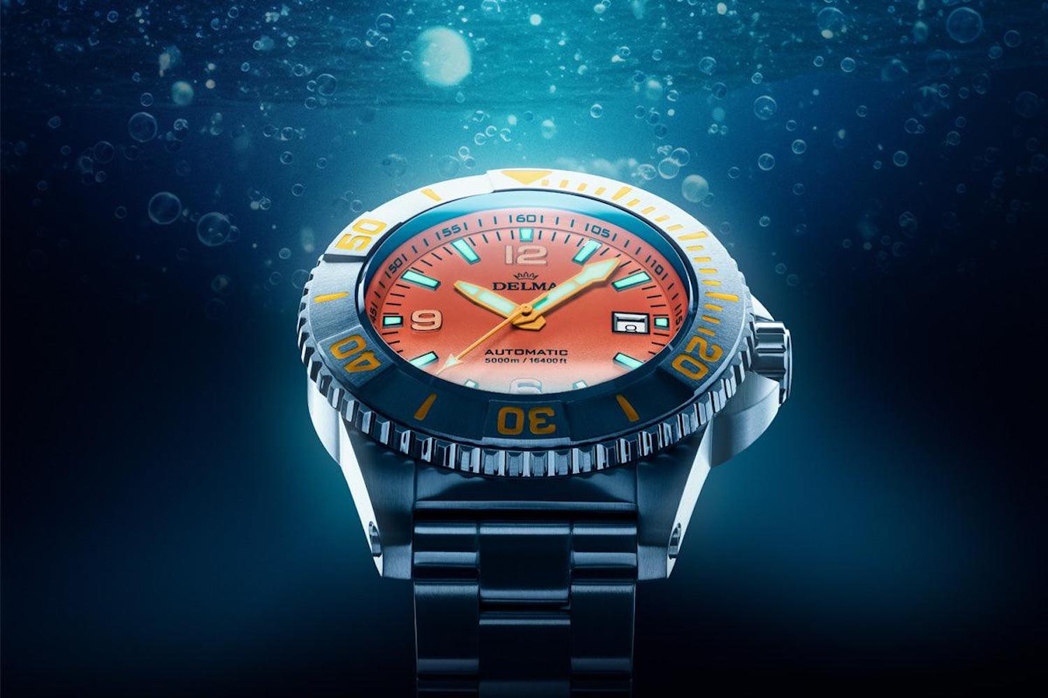 Delma Blue Shark IV Orange Limited Edition Watch 41701.760.6.154 Image 2