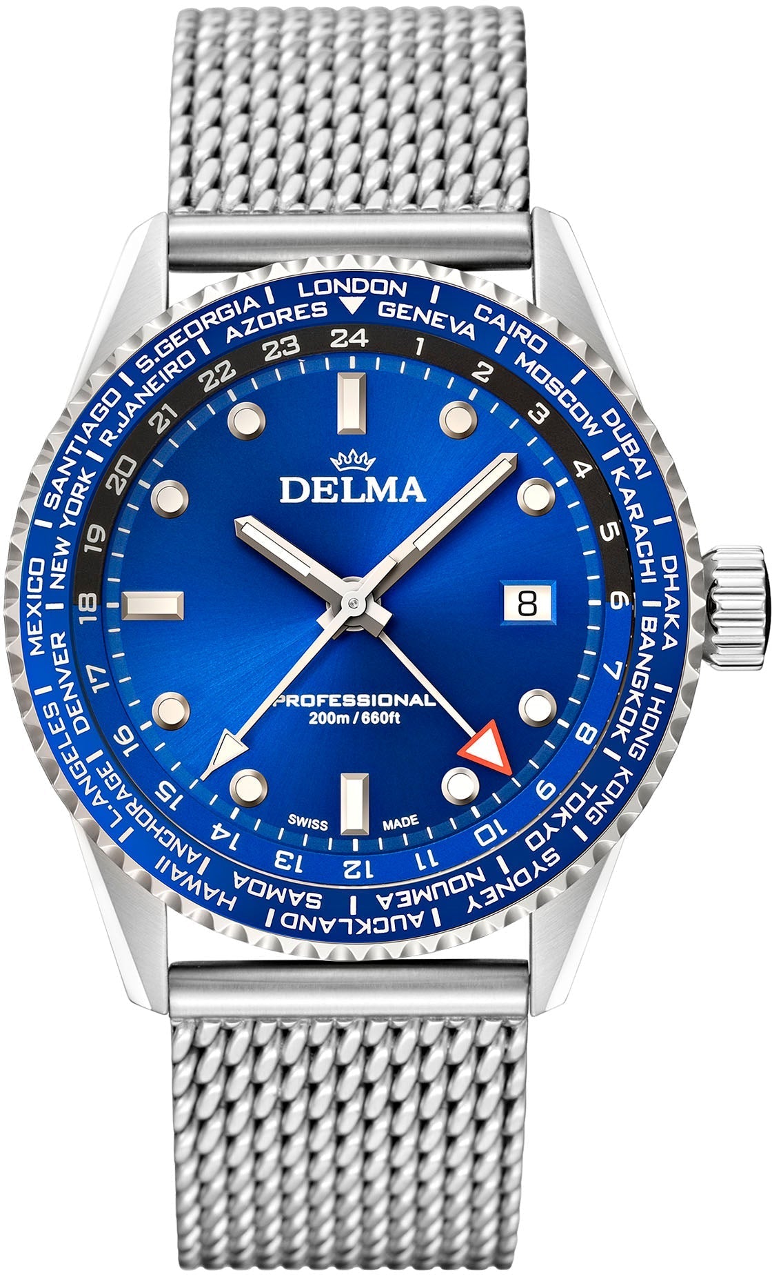 Delma Cayman World Timer Quartz Watch 41801.712.6.041 Image 1