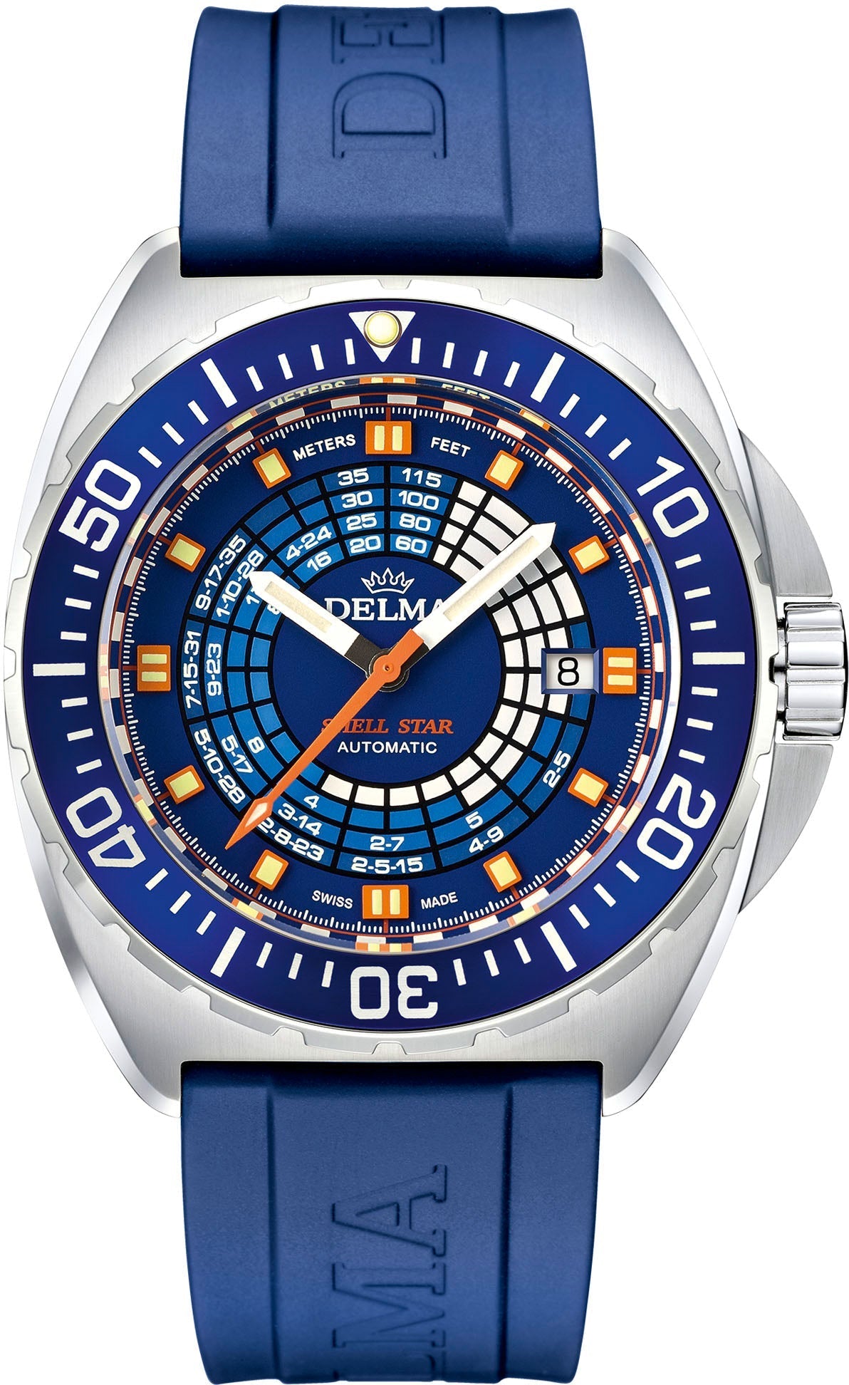 Delma Shell Star Decompression Timer Blue Watch 41501.670.6.044 Image 1