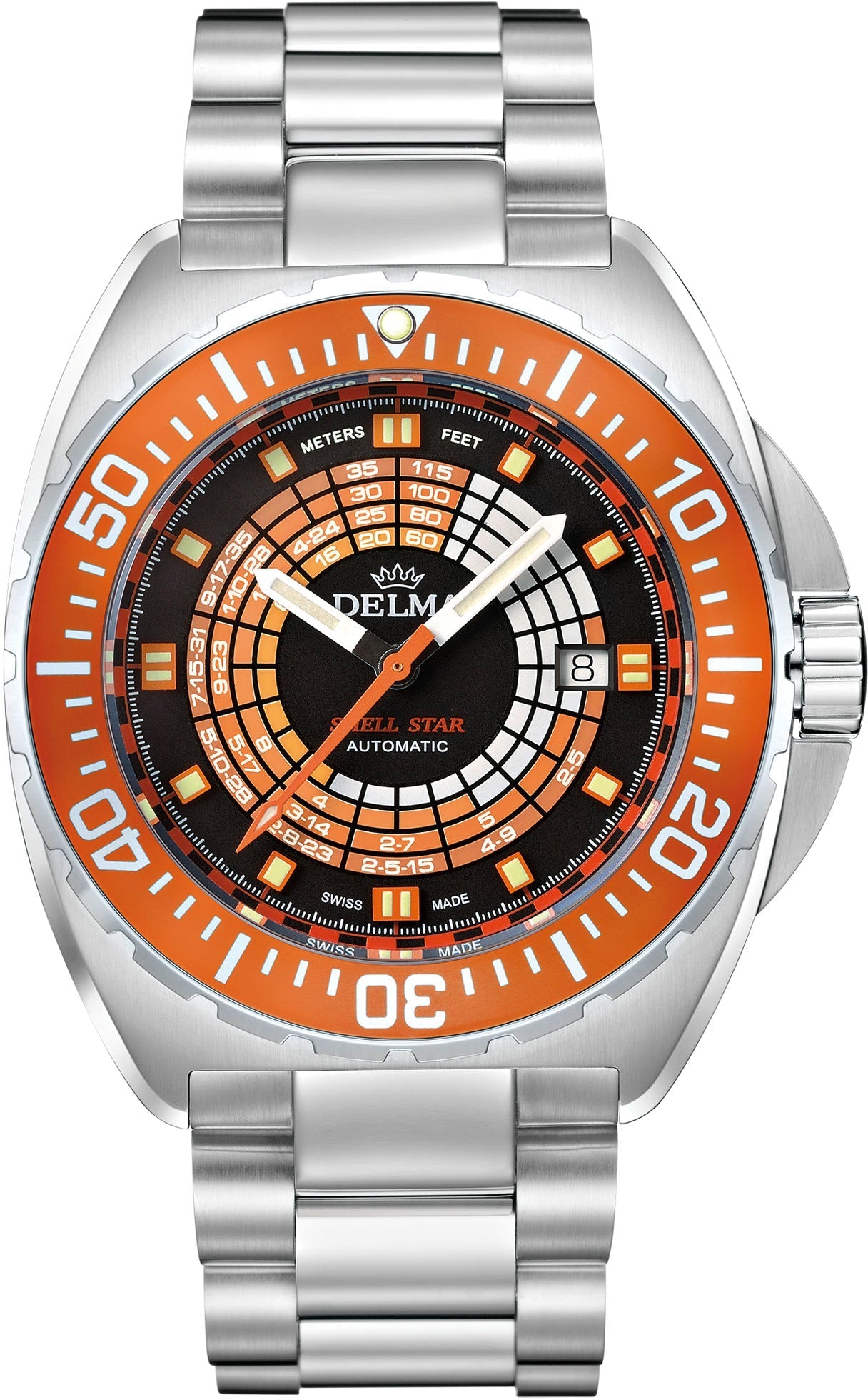 Delma Shell Star Decompression Timer Steel Watch 41701.670.6.154 Image 1