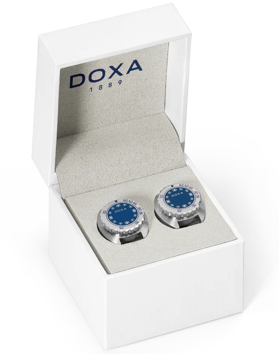 Doxa Cufflinks SUB Caribbean Blue CUF.10.201 Image 2