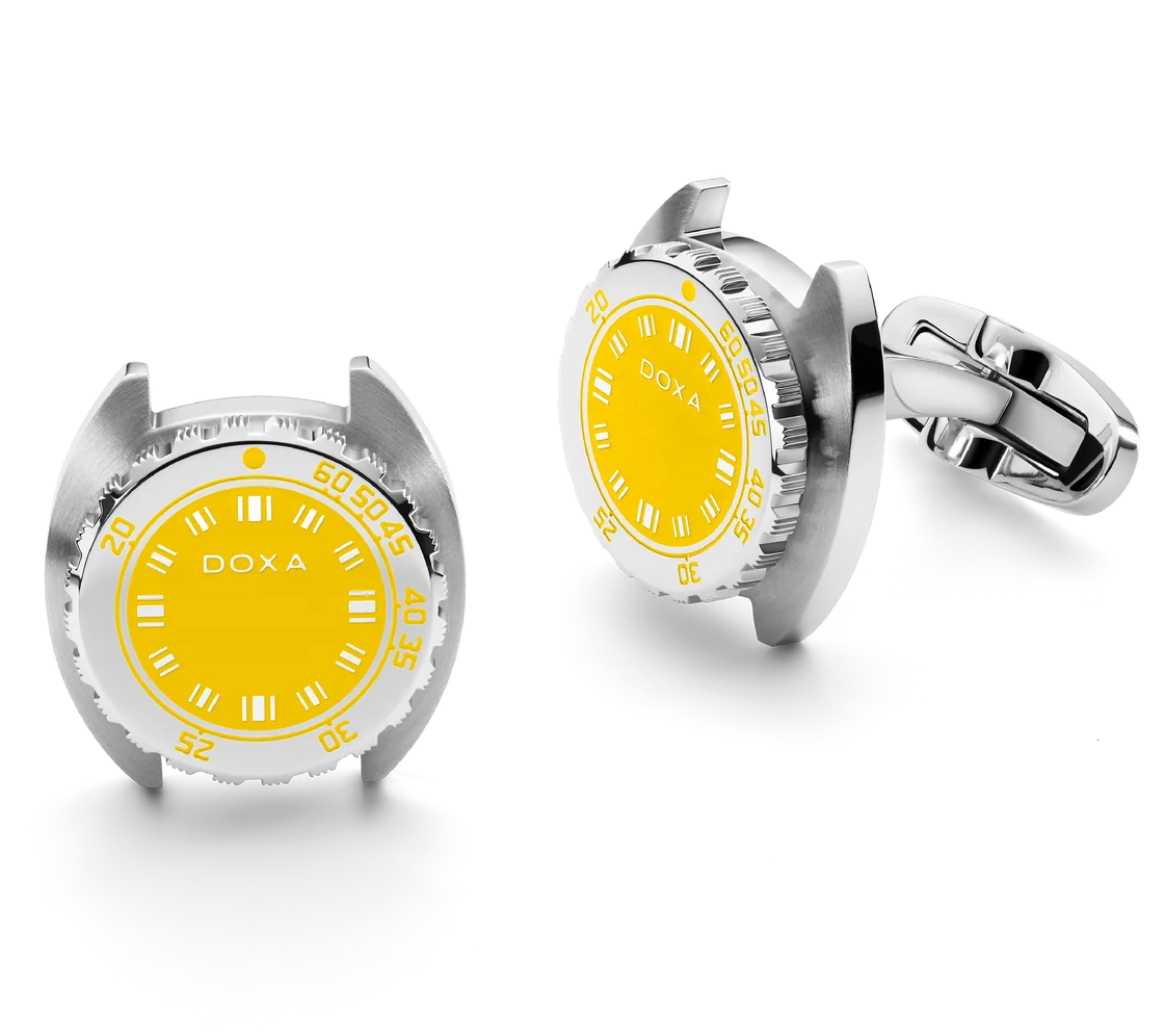 Doxa Cufflinks SUB Divingstar Yellow CUF.10.361 Image 1
