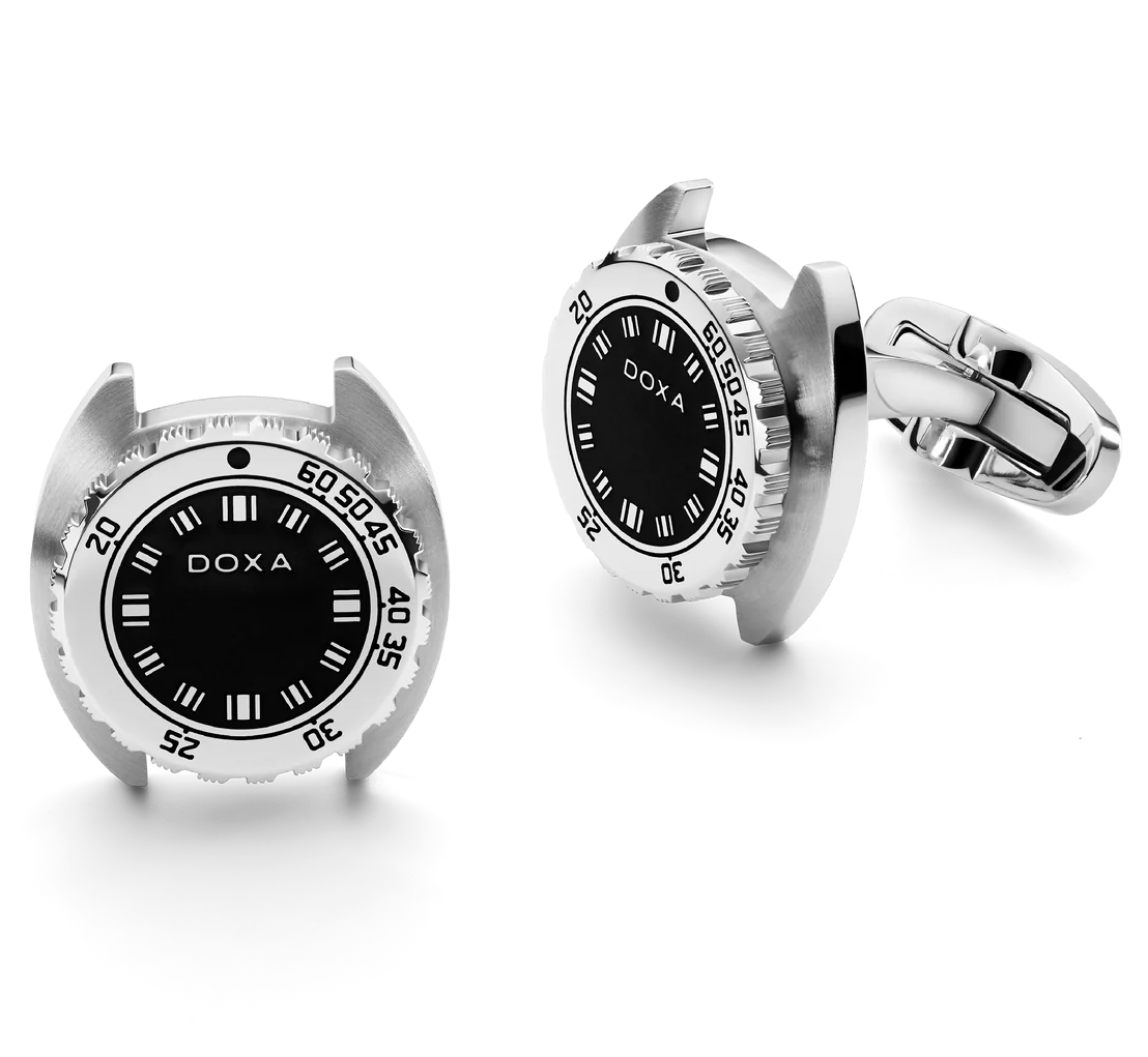 Doxa Cufflinks SUB Sharkhunter Black CUF.10.101 Image 1