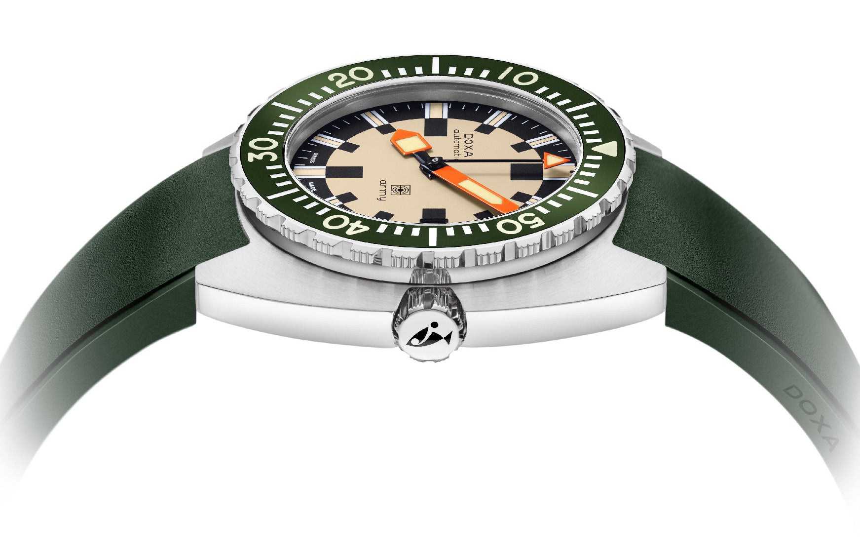 Doxa Dive Army Rubber Watch 785.10.031G.26 Image 3