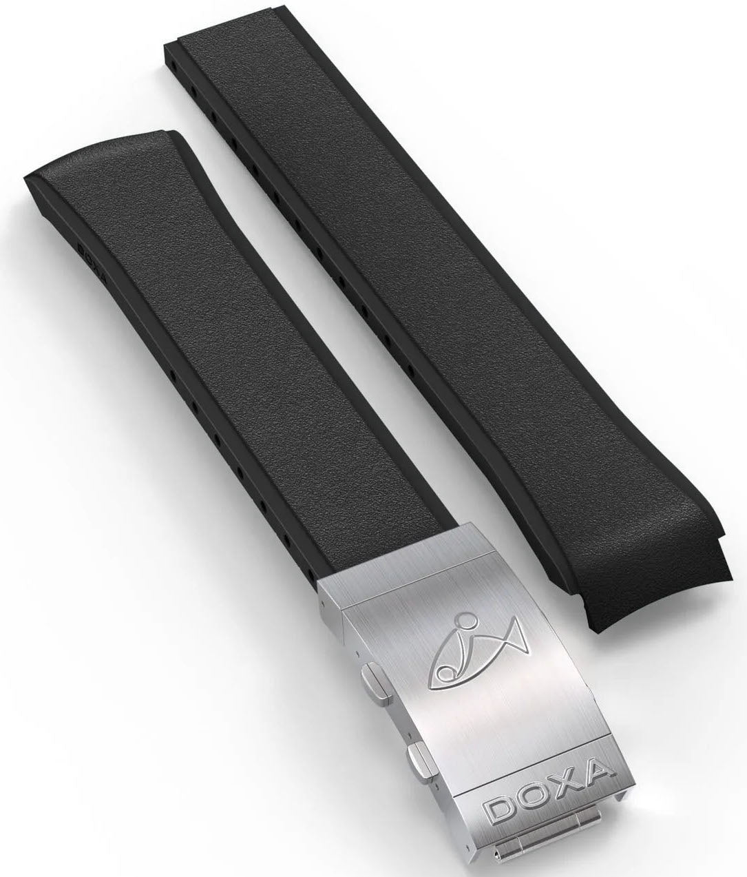 Doxa Strap SUB 1500T Rubber Black With Folding Clasp 881/883.10.20-RUBBB Image 1