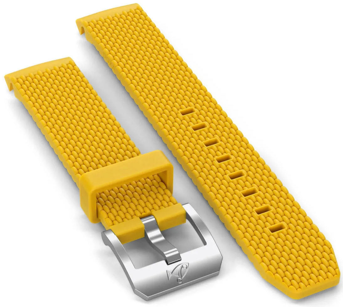 Doxa Strap SUB 200 Rubber Yellow With Buckle 799.10.31-RUBBB Image 1