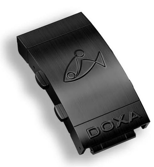 Doxa Strap SUB 300 Carbon Steel Folding Clasp With Ratcheting Dive Extension D 822.70-FERP Image 1