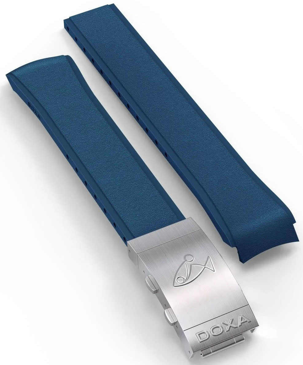 Doxa Strap SUB 300 Rubber Navy Blue With Folding Clasp 821.10.32-RUBBB Image 1