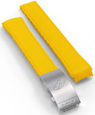 Doxa Strap SUB 300 Rubber Yellow With Folding Clasp 821.10.31-RUBBB Image 1