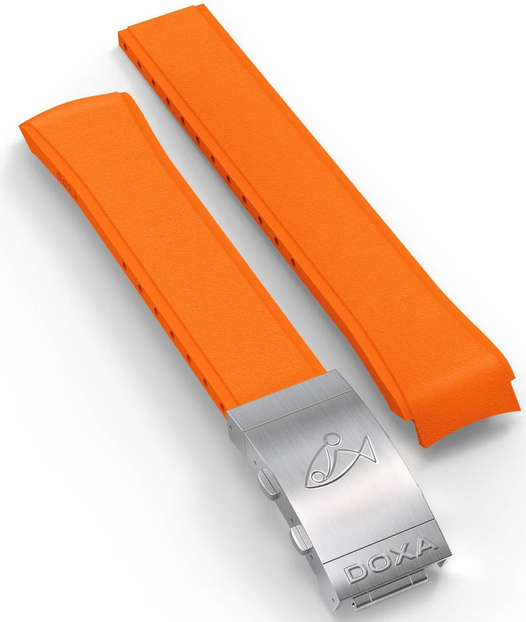 Doxa Strap SUB 300T Rubber Orange With Folding Clasp 840/879.10.21-RUBBB Image 1
