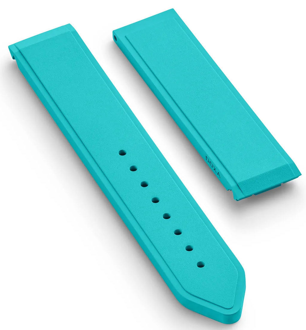 Doxa Strap SUB 600T Rubber Turquoise 861/862.25-RUB Image 1