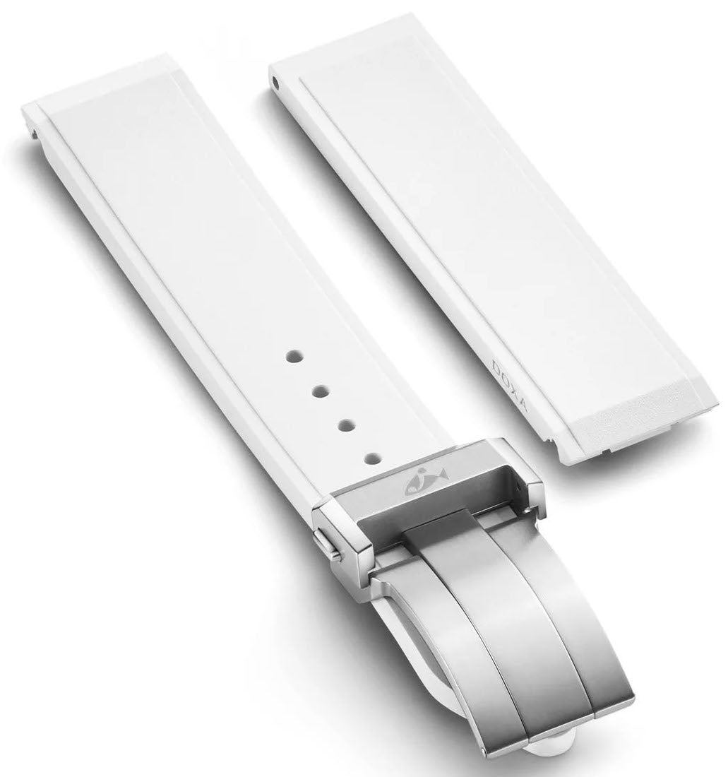 Doxa Strap SUB 600T Rubber White With Folding Clasp 861/862.23-RUBBB Image 1