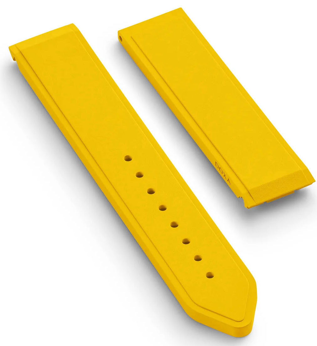 Doxa Strap SUB 600T Rubber Yellow 861/862.31-RUB Image 1