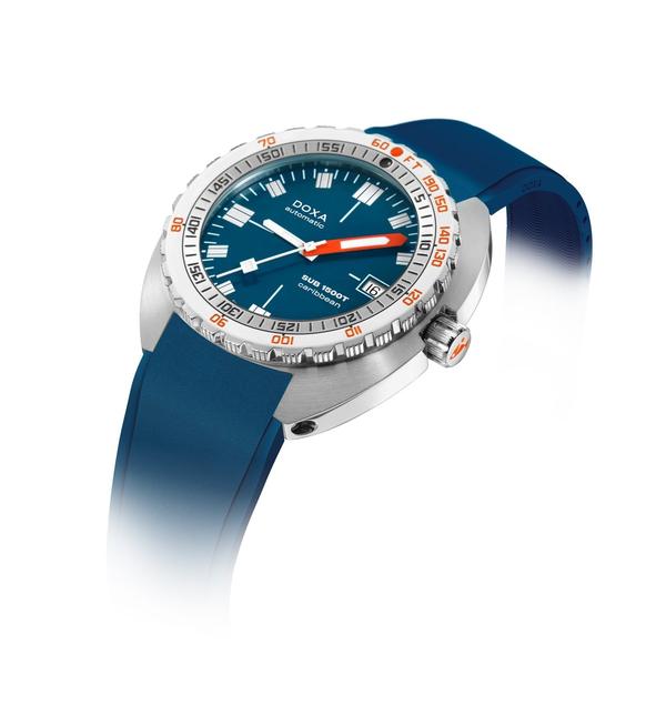 Doxa SUB 1500T Caribbean Rubber Watch 883.10.201.32 Image 2