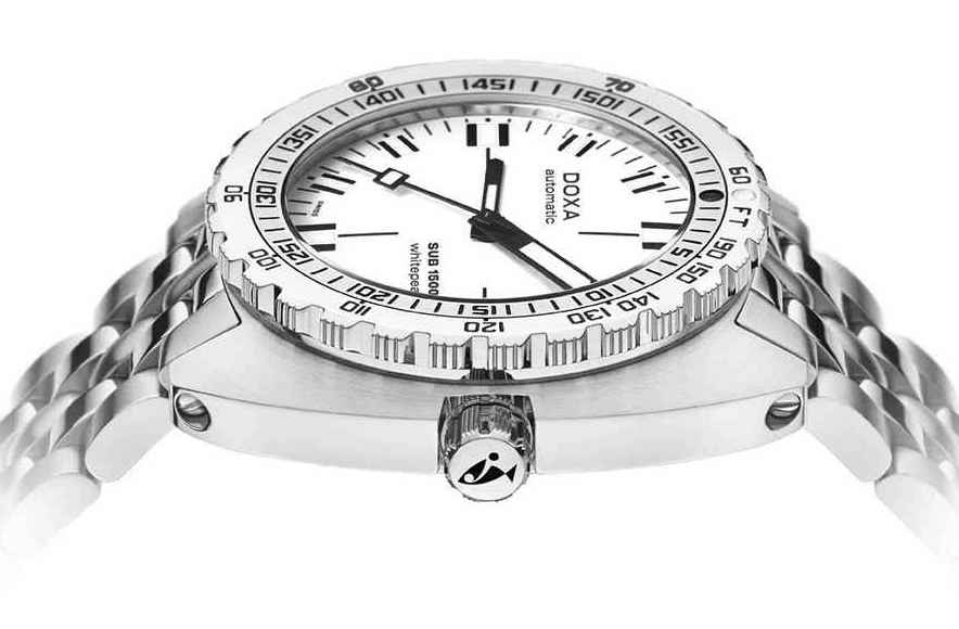 Doxa SUB 1500T Whitepearl Bracelet Watch 883.10.011.10 Image 2