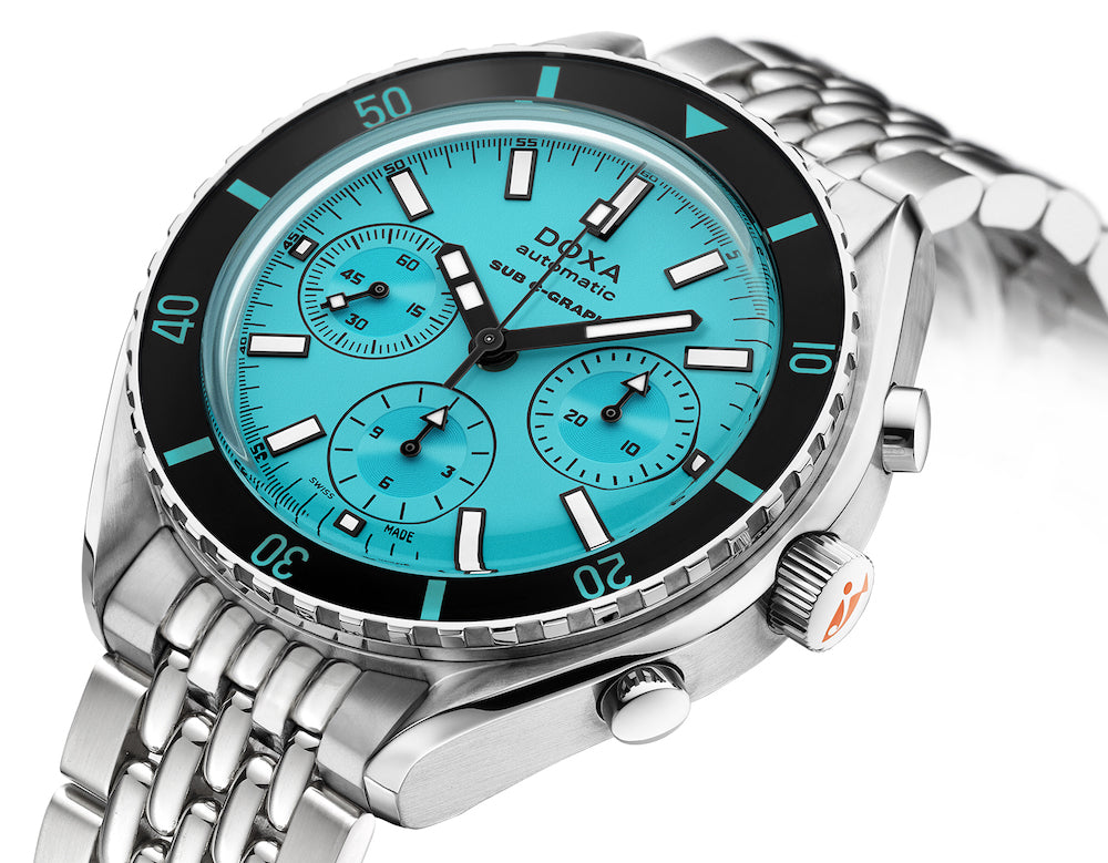 Doxa SUB 200 C-Graph Aquamarine Bracelet Watch 798.10.241.10 Image 2