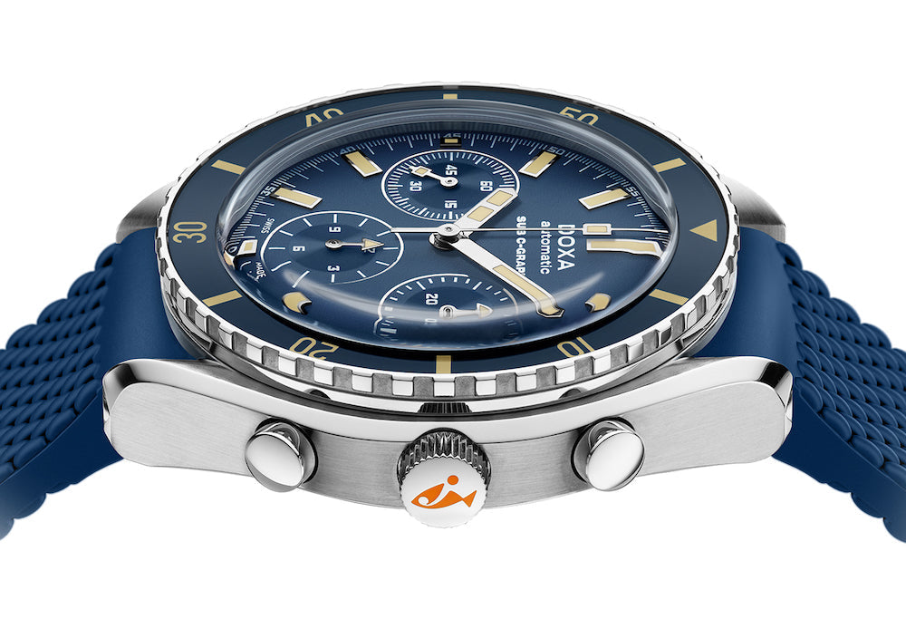 Doxa SUB 200 C-Graph Caribbean Rubber Watch 798.10.201.32 Image 3