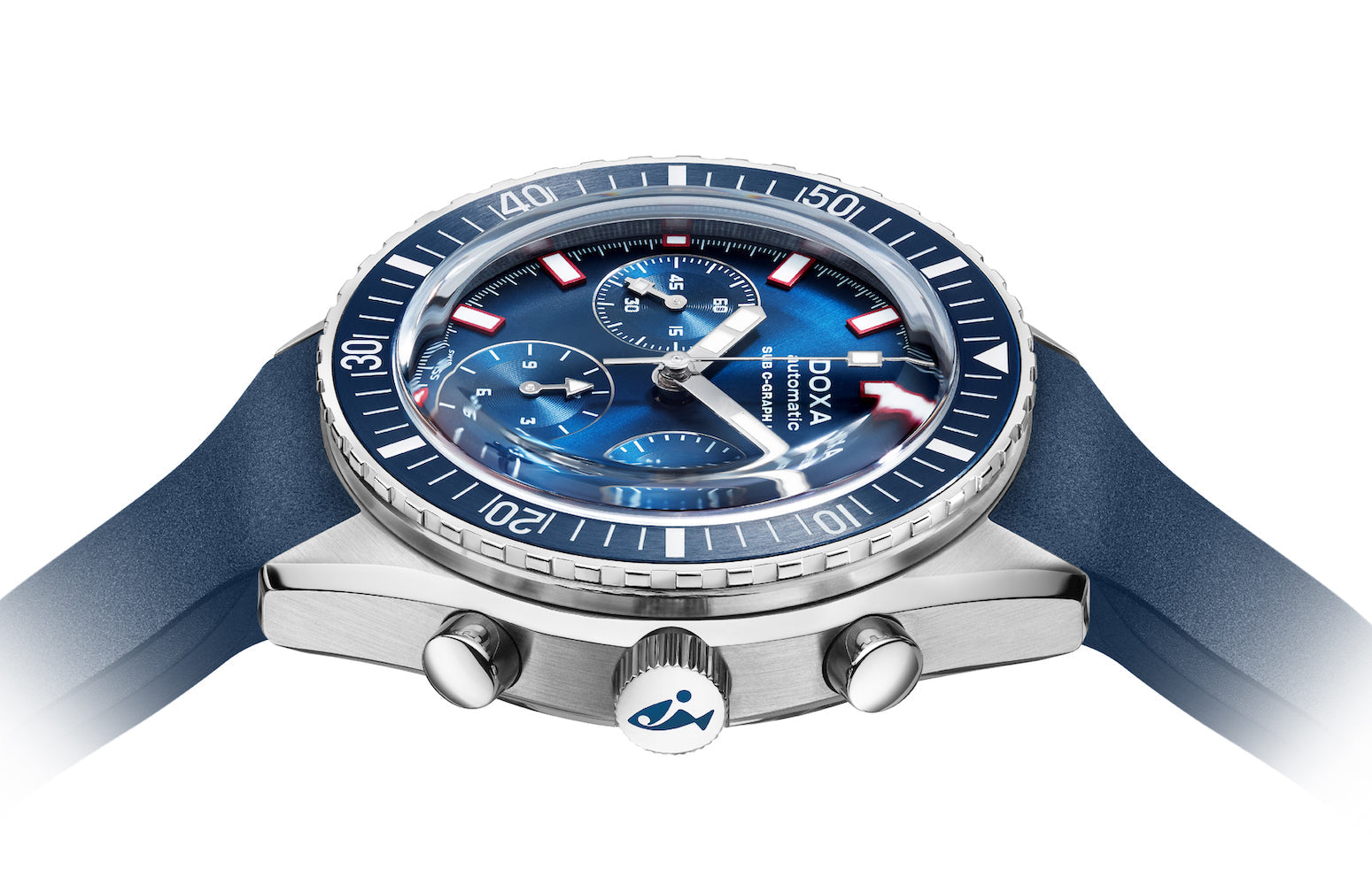 Doxa Sub 200 C-Graph II Caribbean Rubber Watch 797.10.201.32 Image 2