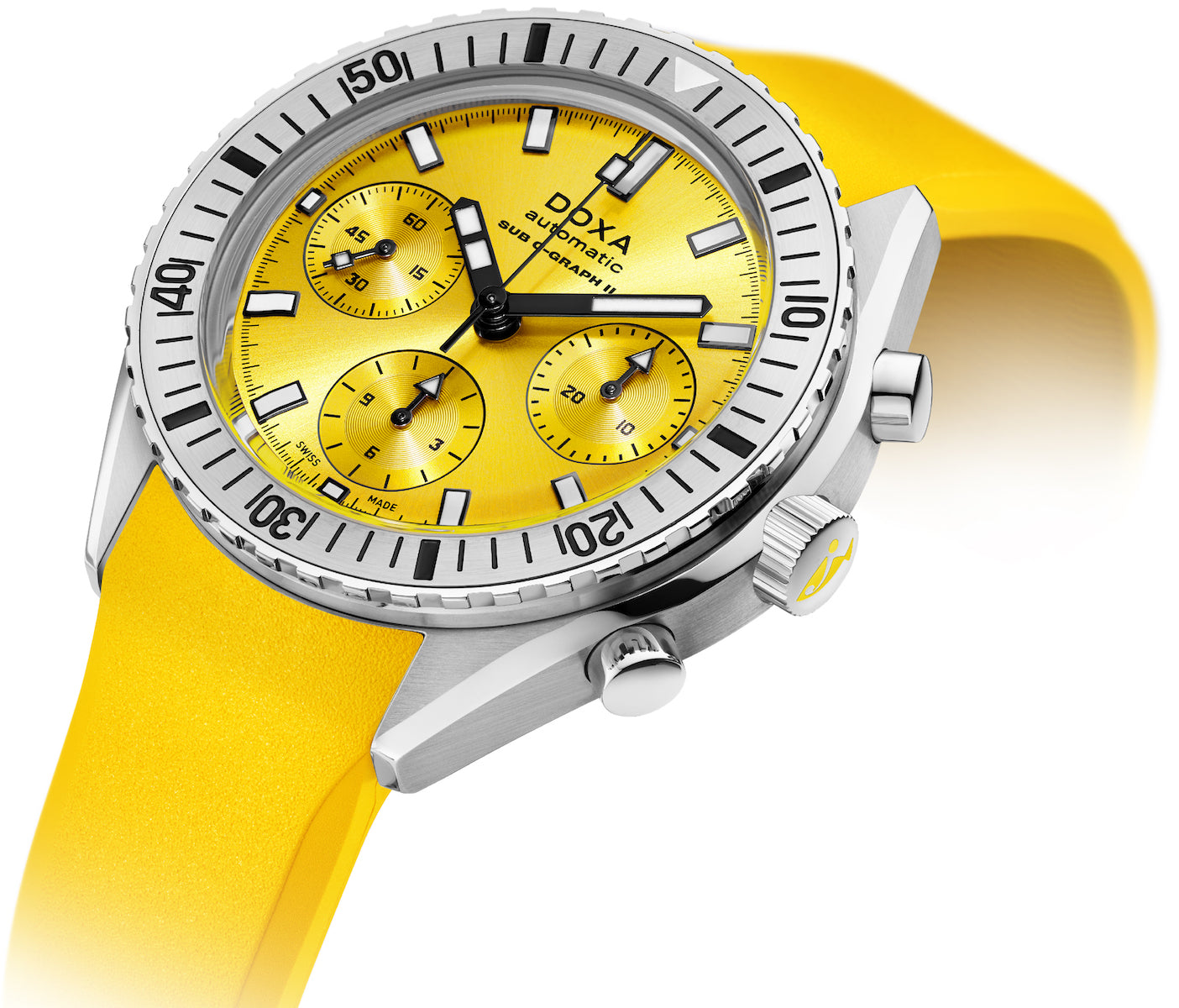 Doxa Sub 200 C-Graph II Diving Star Rubber Watch 797.10.361.31 Image 3