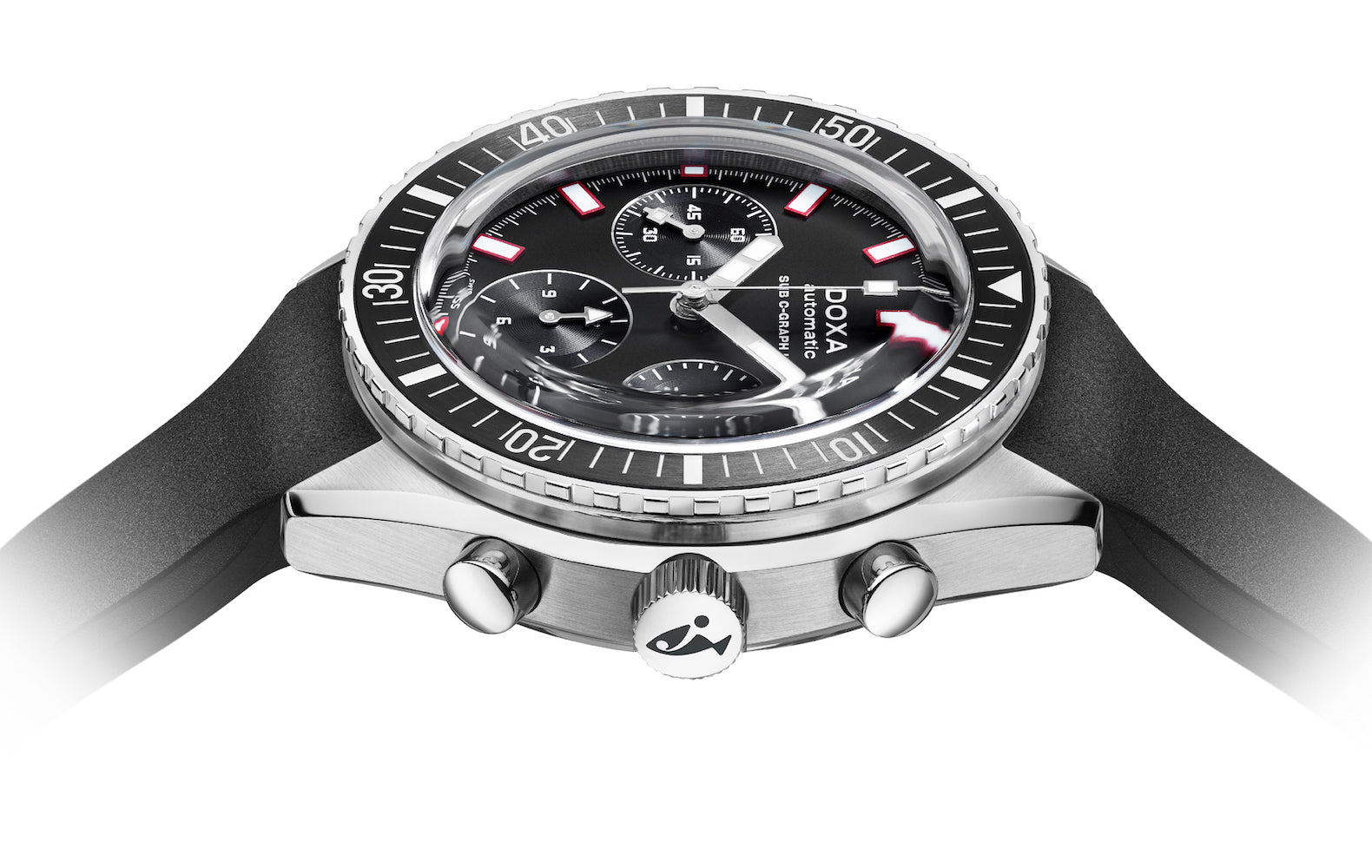 Doxa Sub 200 C-Graph II Sharkhunter Rubber Watch 797.10.101.20 Image 3