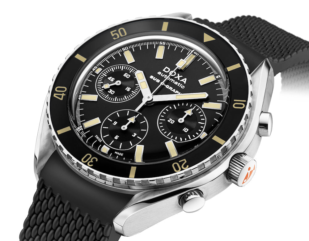 Doxa SUB 200 C-Graph Sharkhunter Rubber Watch 798.10.101.20 Image 2