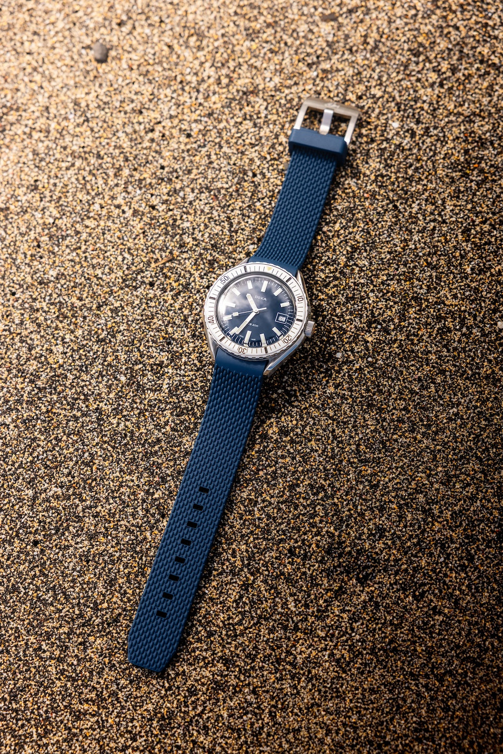 Doxa Sub 200 Caribbean Blue Rubber Watch 796.10.201.32 Image 4