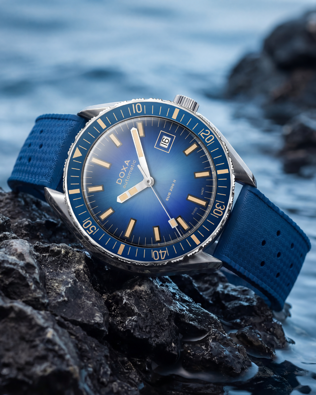 Doxa Sub 200 II Caribbean Rubber Watch DXA-330 Image 5