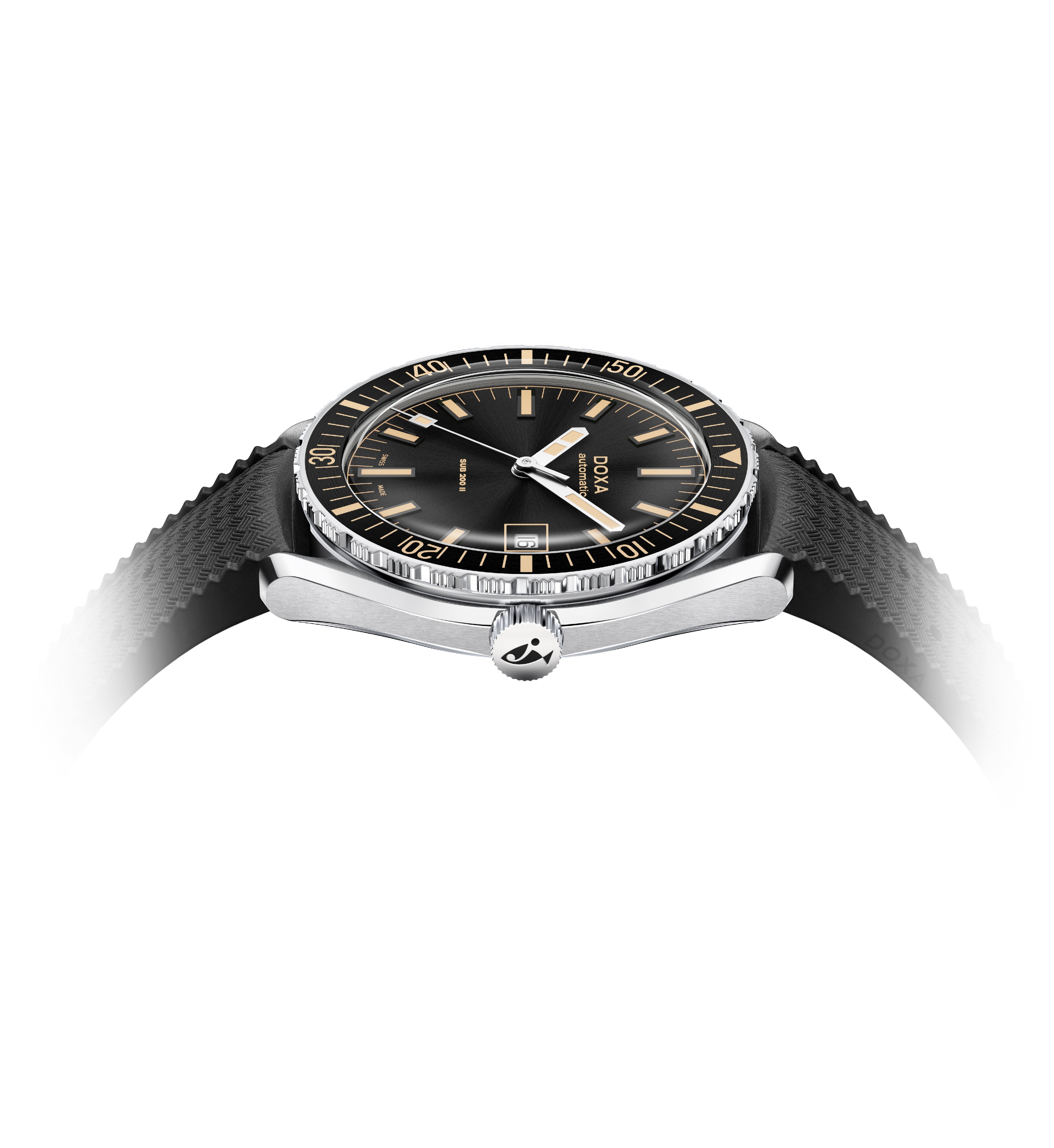 Doxa Sub 200 II Sharkhunter Rubber Watch DXA-328 Image 3