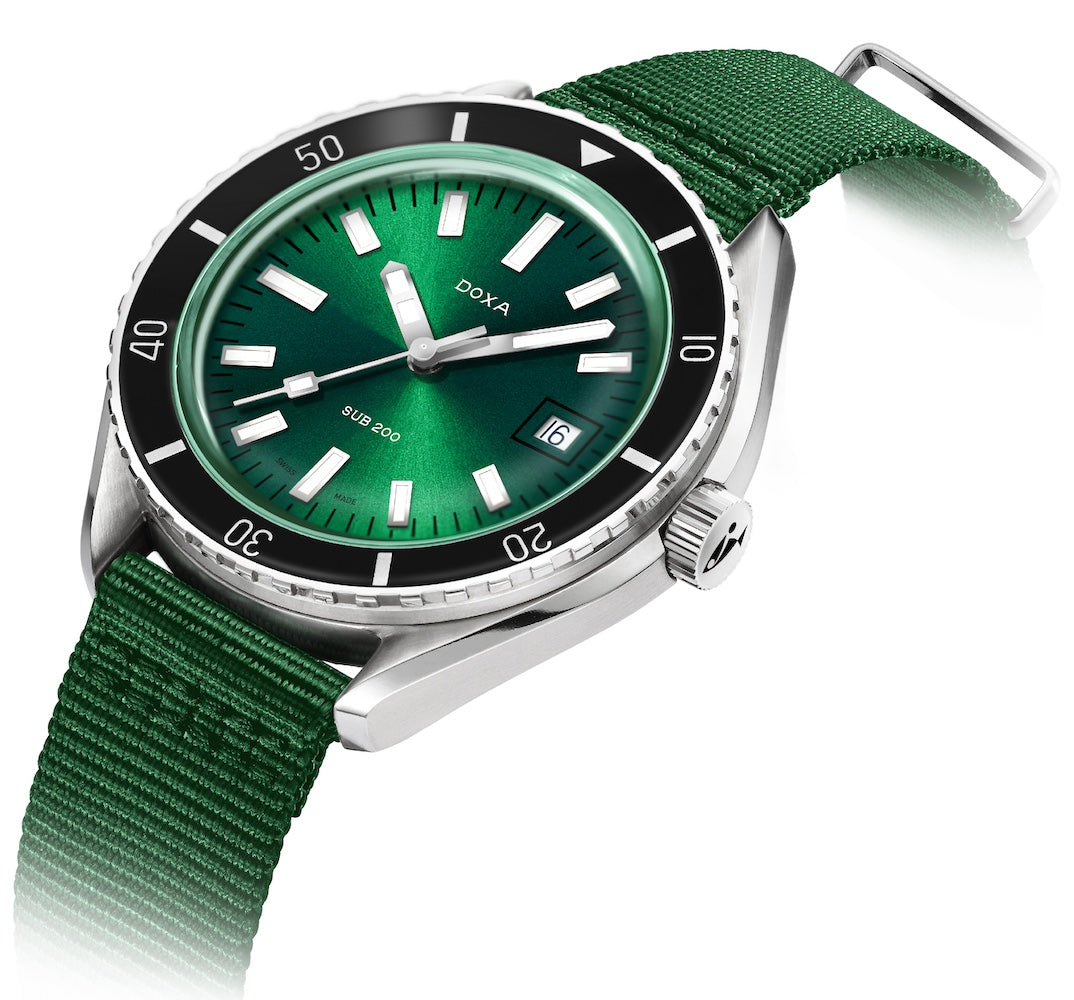 Doxa SUB 200 Sea Emerald Nato Watch 799.10.131.26-N Image 2