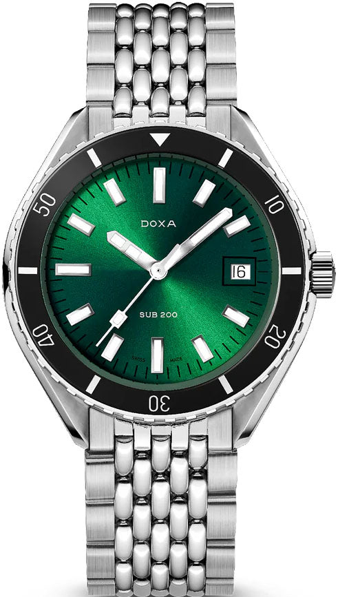 Doxa Sub 200 Sea Emerald Stainless Steel Bracelet Watch 796.10.131.10 Image 1