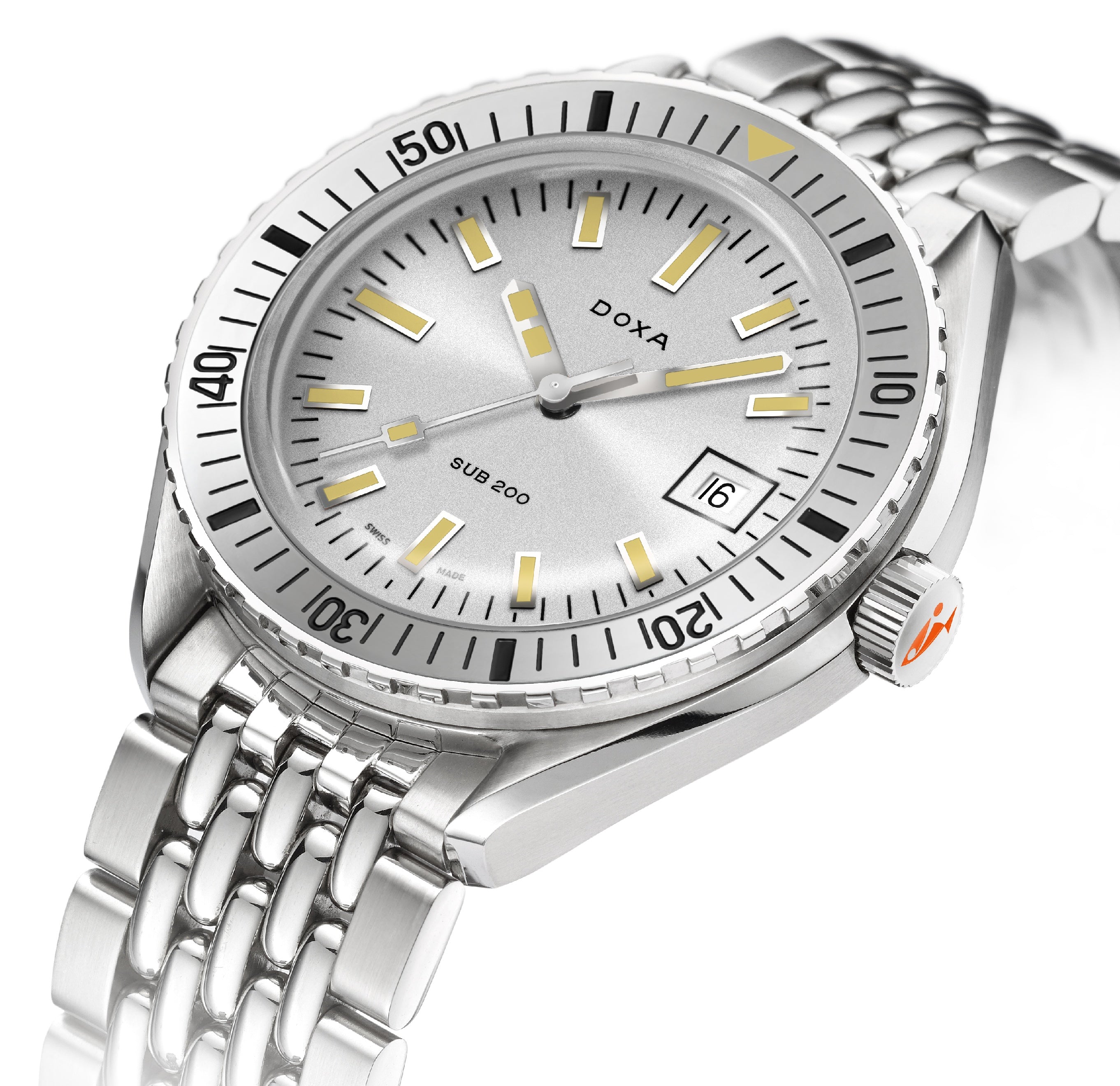 Doxa Sub 200 Searambler Stainless Steel Bracelet Watch 796.10.021.10 Image 2