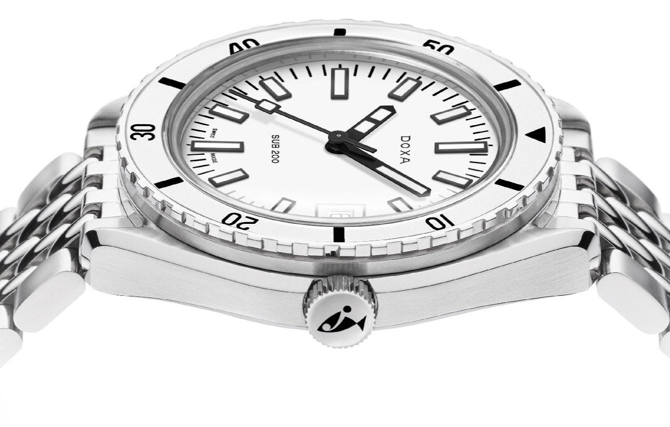 Doxa Sub 200 Whitepearl Bracelet Watch 799.10.011.10 Image 3