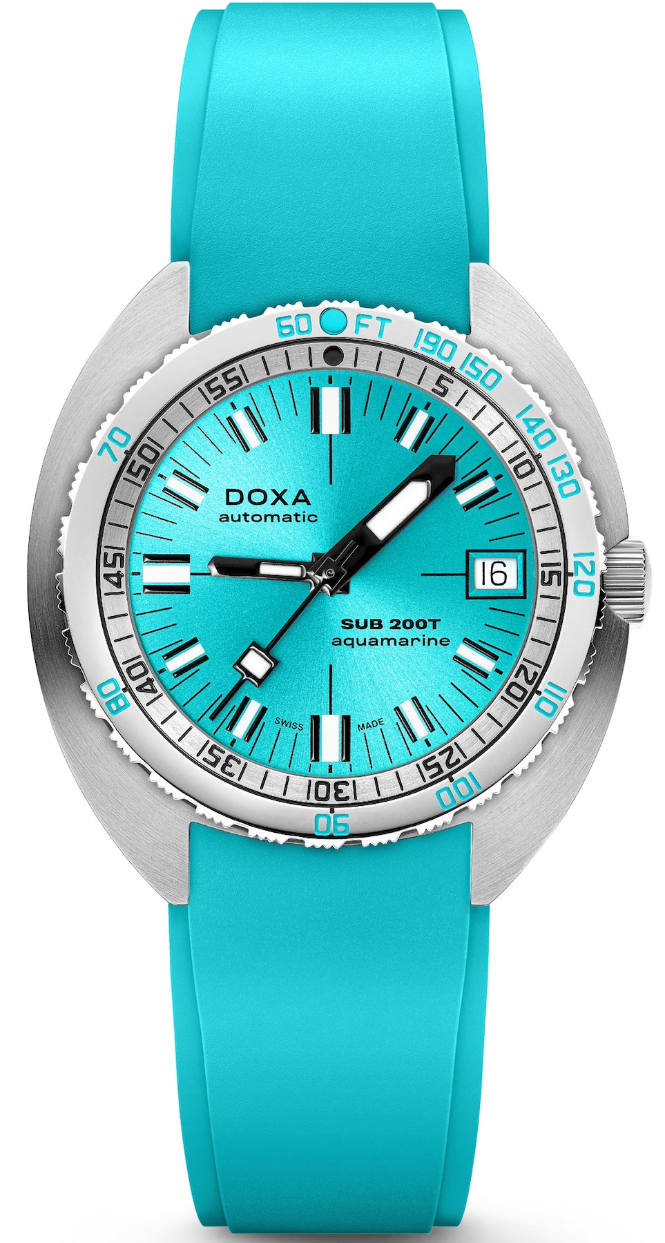 Doxa SUB 200T Aquamarine Sunray Watch 804.10.241S.25 Image 1