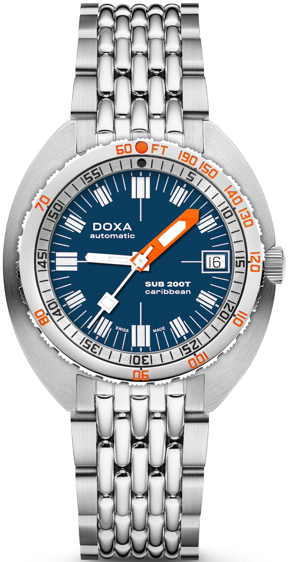 Doxa SUB 200T Caribbean Iconic Bracelet Watch 804.10.201.10 Image 1