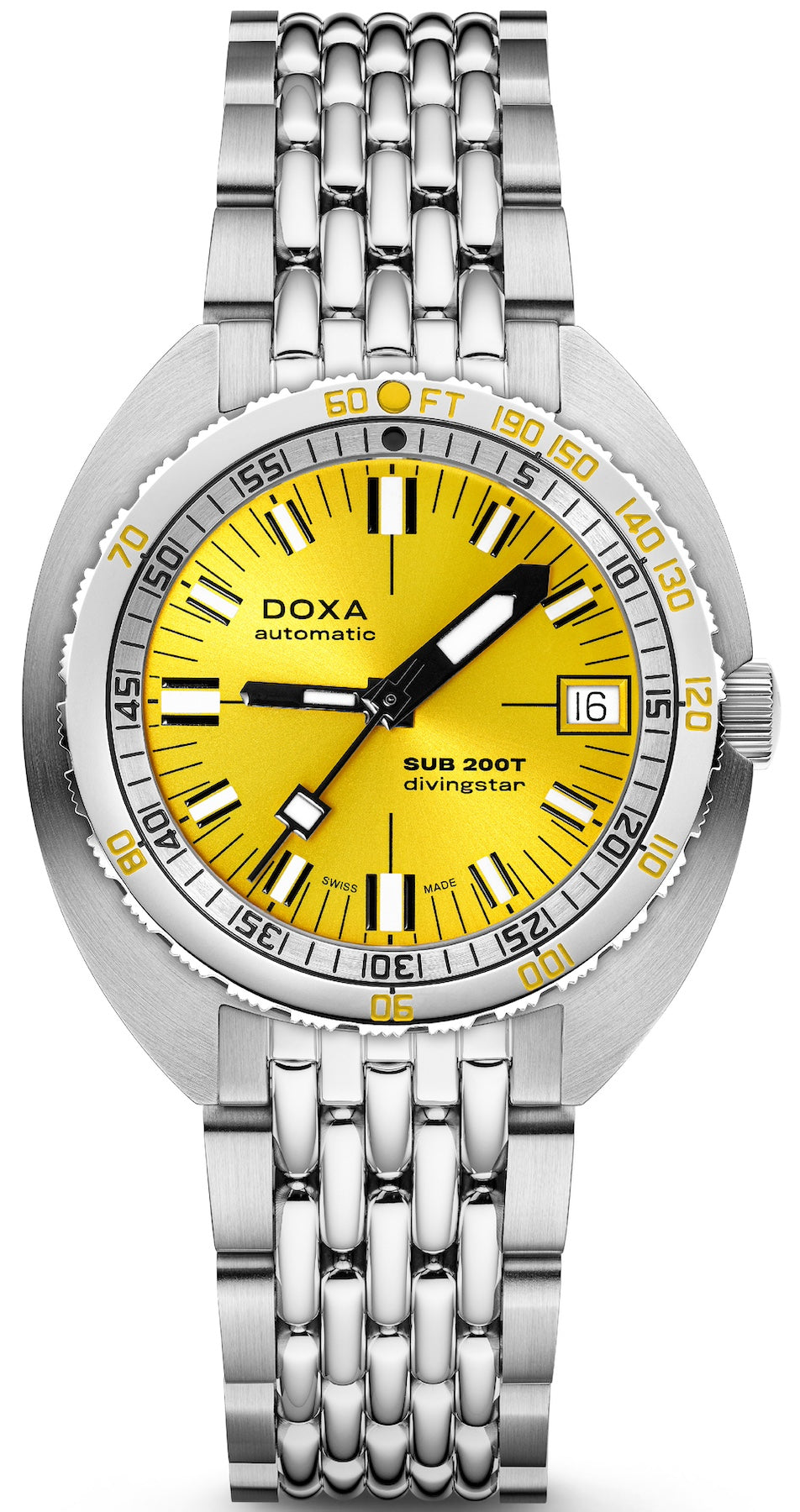 Doxa SUB 200T Divingstar Sunray Bracelet Watch 804.10.361S.10 Image 1