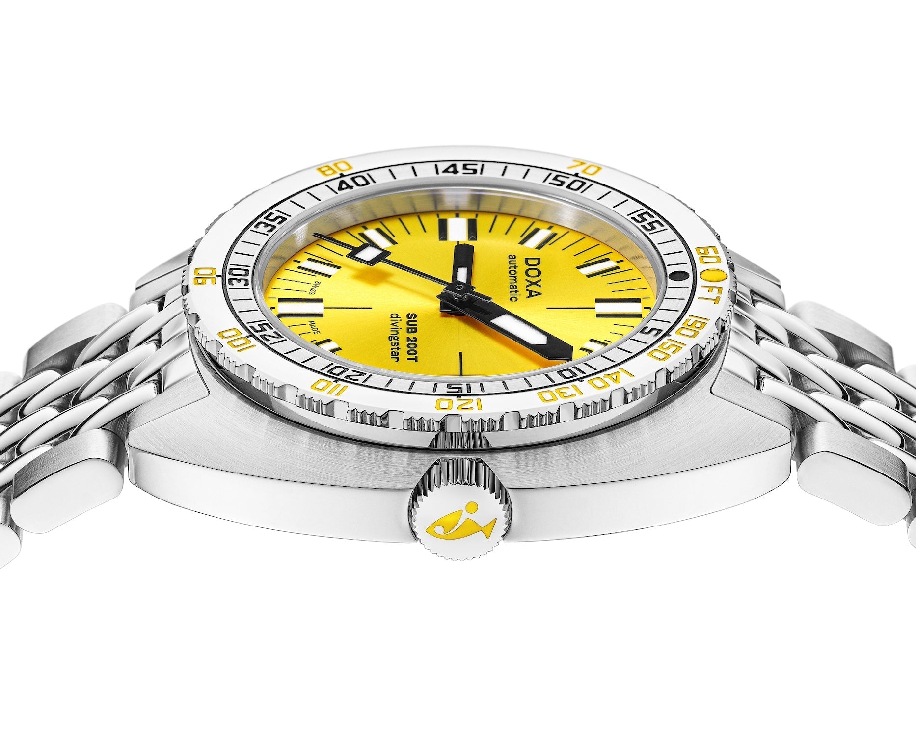 Doxa SUB 200T Divingstar Sunray Bracelet Watch 804.10.361S.10 Image 3