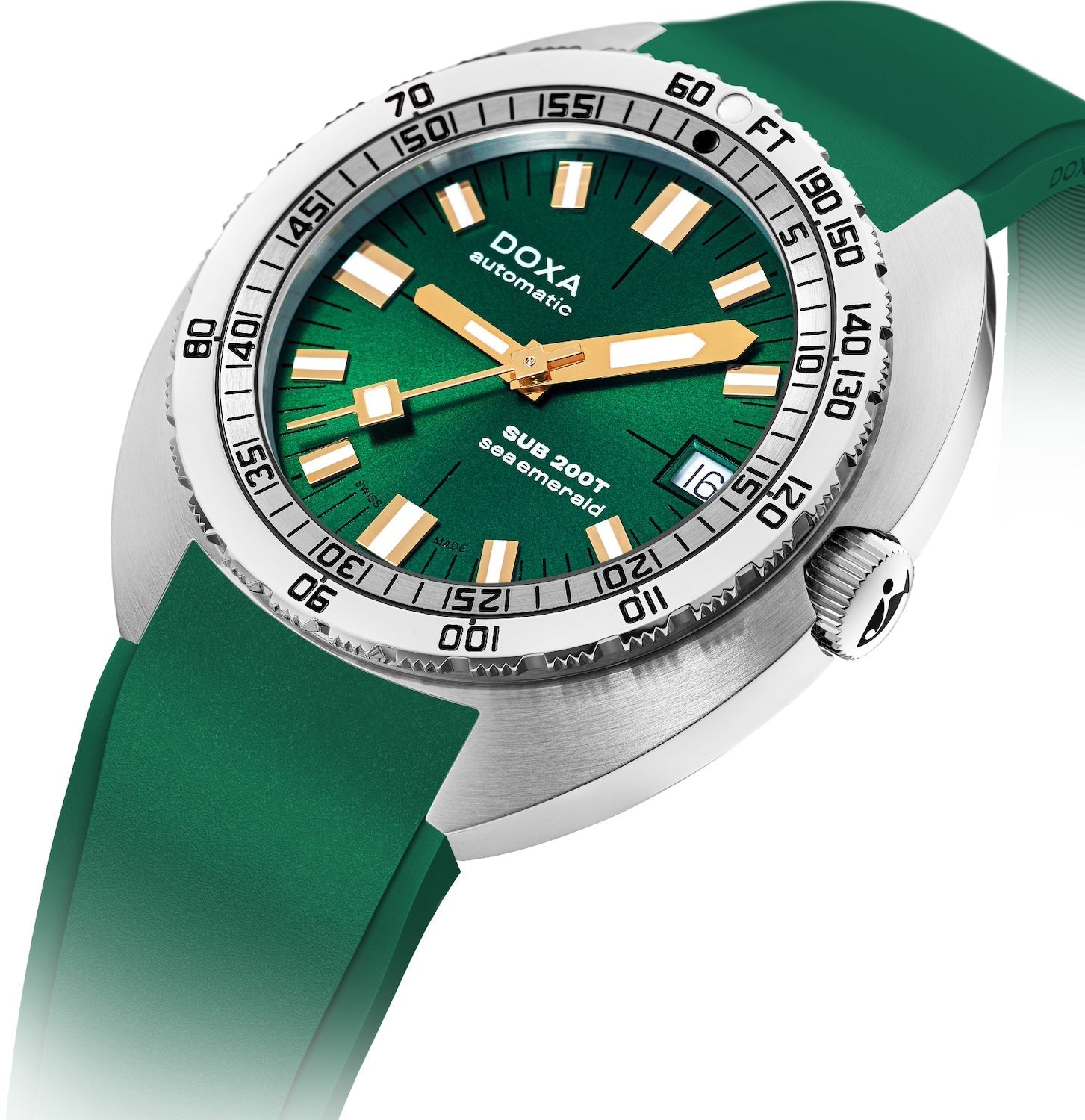 Doxa SUB 200T Sea Emerald Sunray Watch 804.10.131S.26 Image 2