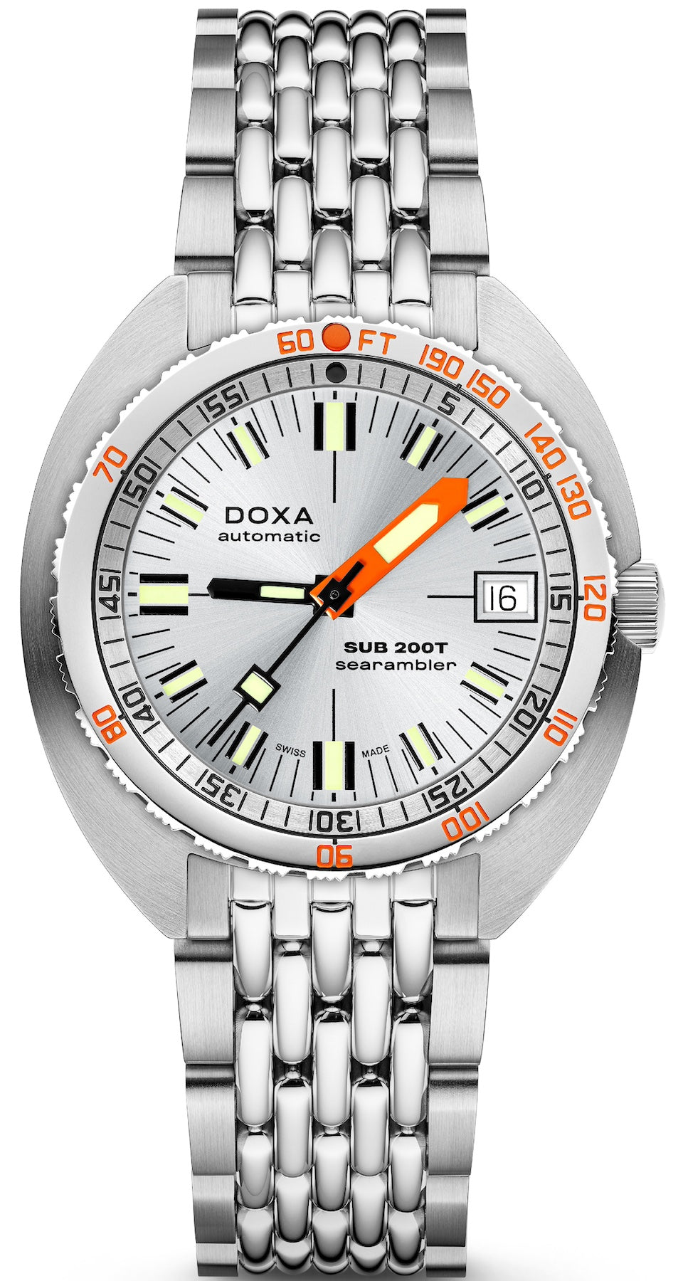 Doxa SUB 200T Searambler Iconic Sunray Bracelet Watch 804.10.021.10 Image 1